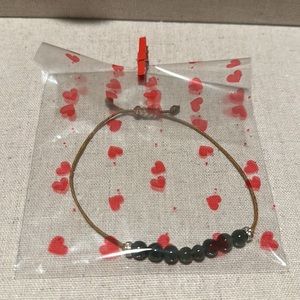 Green beaded bracelet